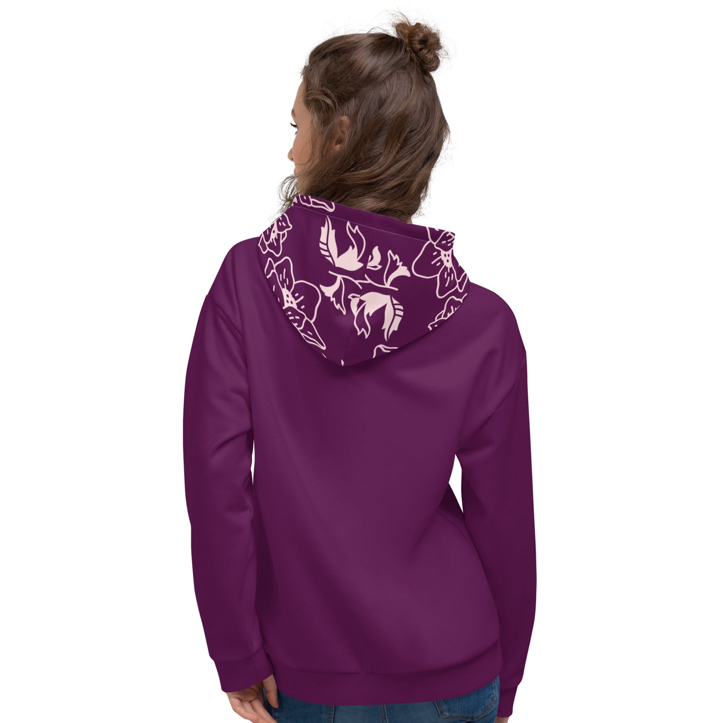 Protect Your Peace Hoodie - Purple/Floral
