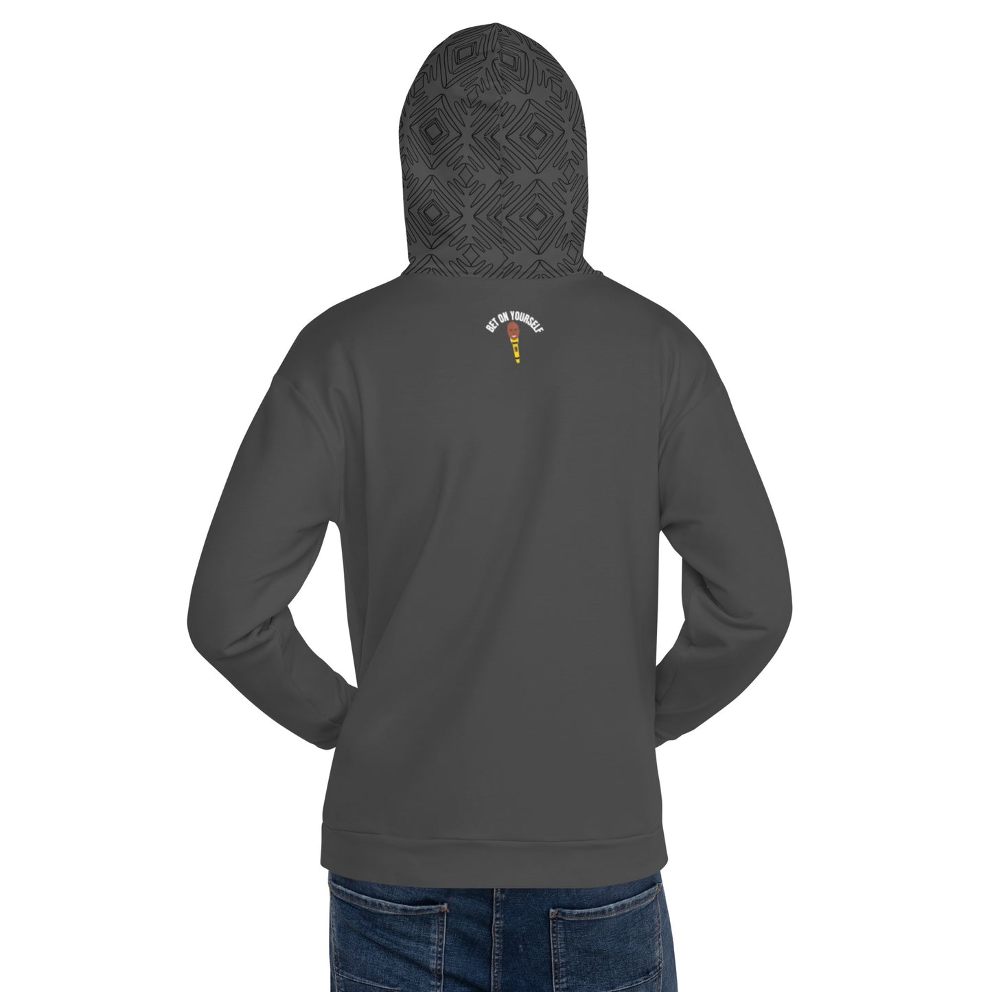 Protect Your Peace Unisex Hoodie - Grey/Graphic Hood