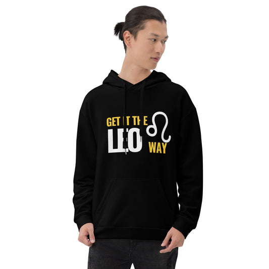 Unisex Get It Zodiac Hoodie - LEO (Black)