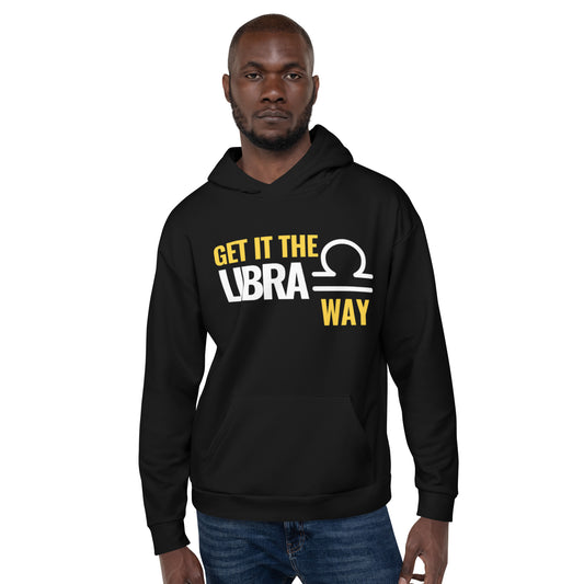 Unisex Get It Zodiac Hoodie - LIBRA (Black)