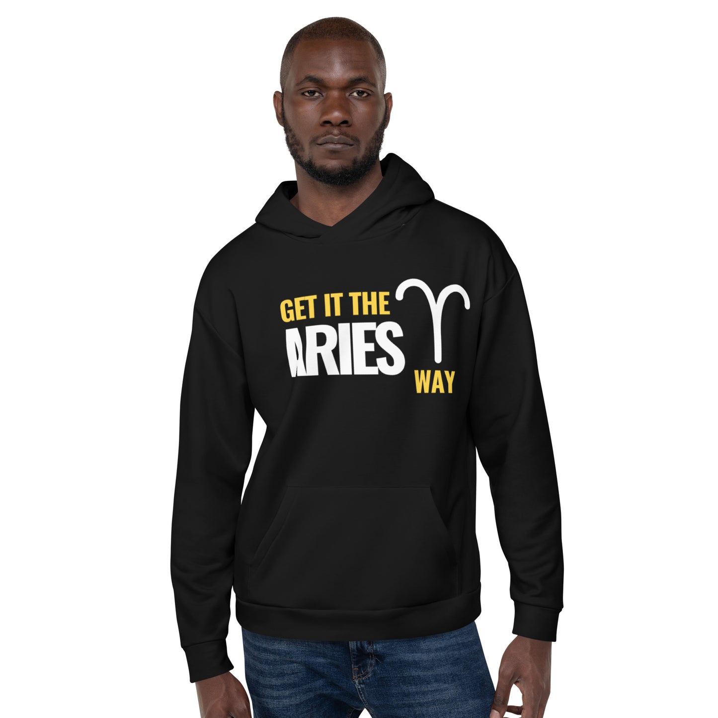 Unisex Get It Zodiac Hoodie - ARIES (Black)