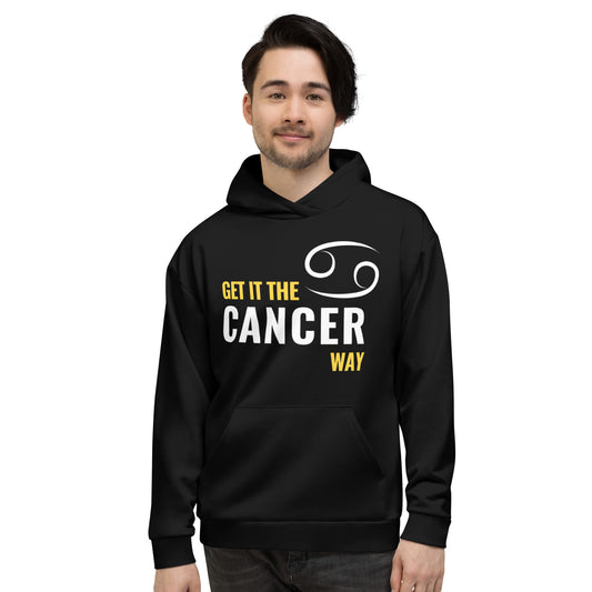 Unisex Get It Zodiac Hoodie - CANCER (Black)