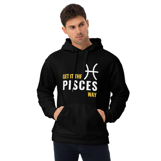 Unisex Get It Zodiac Hoodie - PISCES (Black)